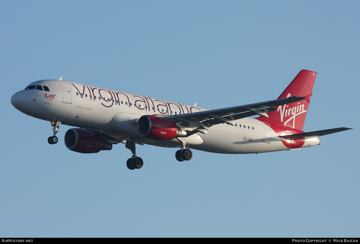 Aircraft Photo of EI-DEI | Airbus A320-214 | Virgin Atlantic Airways | AirHistory.net #58538