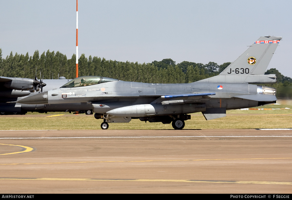 Aircraft Photo of J-630 | General Dynamics F-16AM Fighting Falcon | Netherlands - Air Force | AirHistory.net #58562