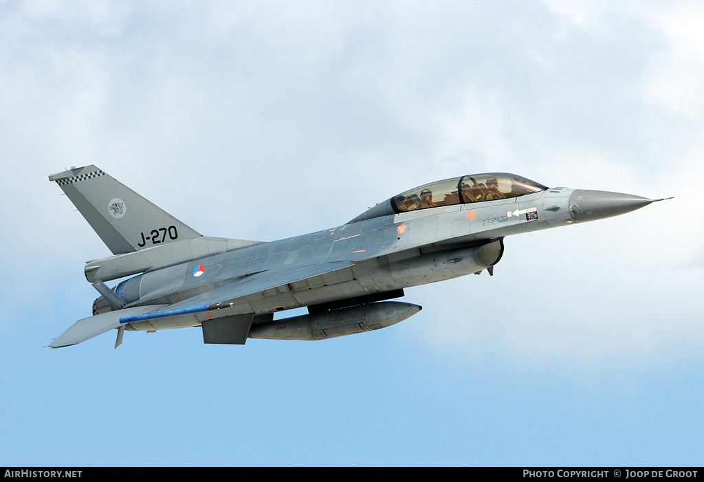 Aircraft Photo of J-270 | General Dynamics F-16BM Fighting Falcon | Netherlands - Air Force | AirHistory.net #58577