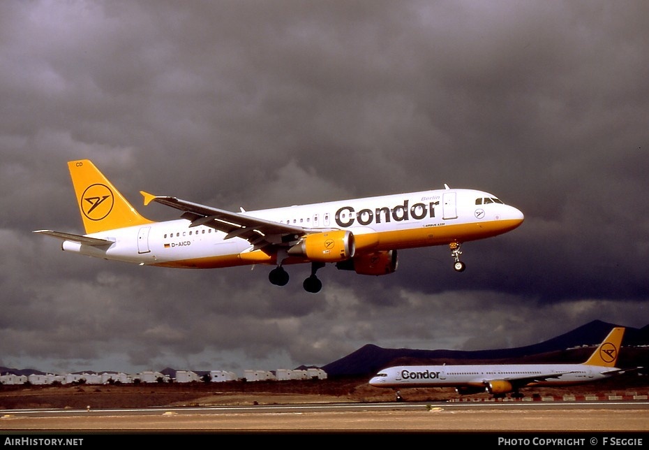 Aircraft Photo of D-AICD | Airbus A320-212 | Condor Berlin | AirHistory.net #58593