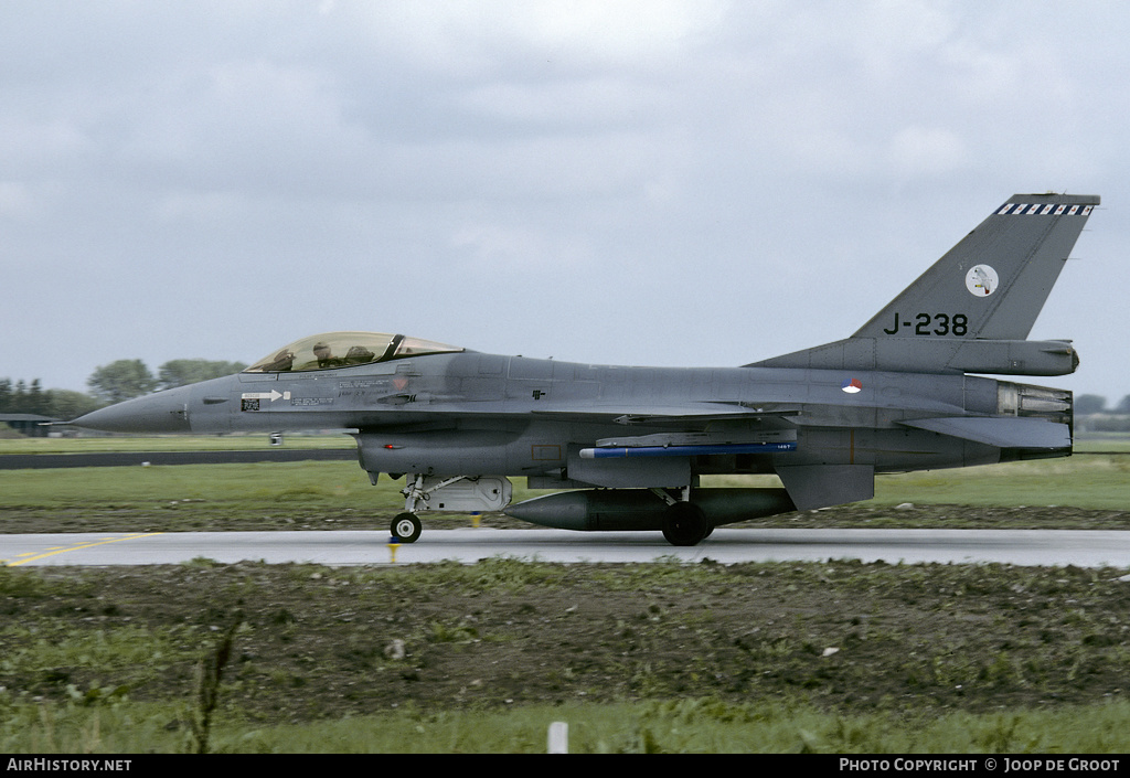 Aircraft Photo of J-238 | General Dynamics F-16A Fighting Falcon | Netherlands - Air Force | AirHistory.net #58594