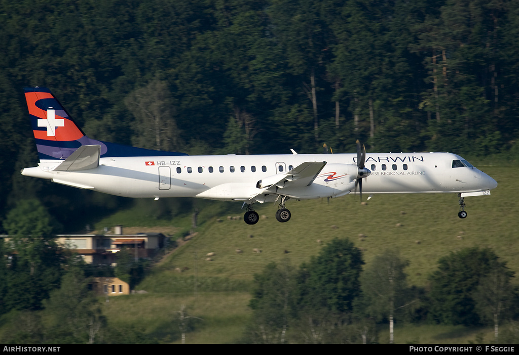 Aircraft Photo of HB-IZZ | Saab 2000 | Darwin Airline | AirHistory.net #58612