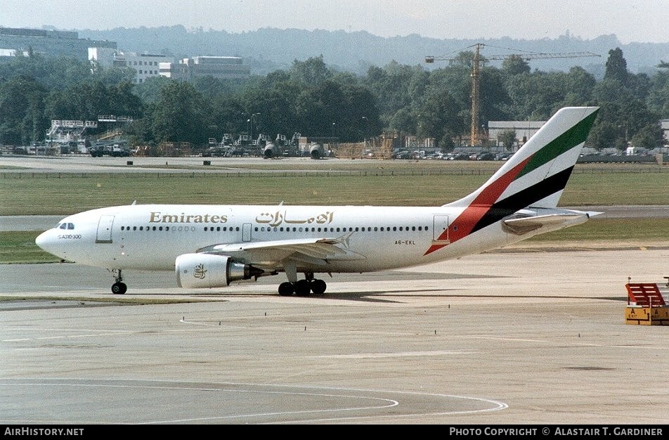 Aircraft Photo of A6-EKL | Airbus A310-308 | Emirates | AirHistory.net #58618