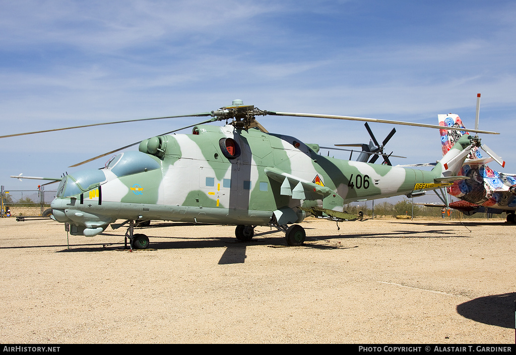 Aircraft Photo of 406 | Mil Mi-24D | East Germany - Air Force | AirHistory.net #58621