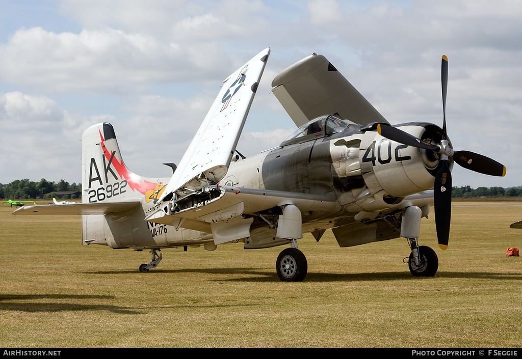 Aircraft Photo of G-RADR / 126922 | Douglas A-1D Skyraider (AD-4NA) | USA - Navy | AirHistory.net #58666