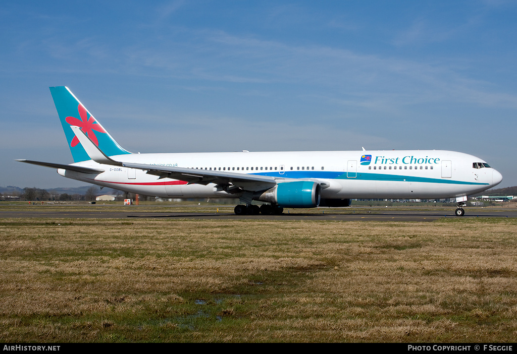 Aircraft Photo of G-OOBL | Boeing 767-324/ER | First Choice Airways | AirHistory.net #58704