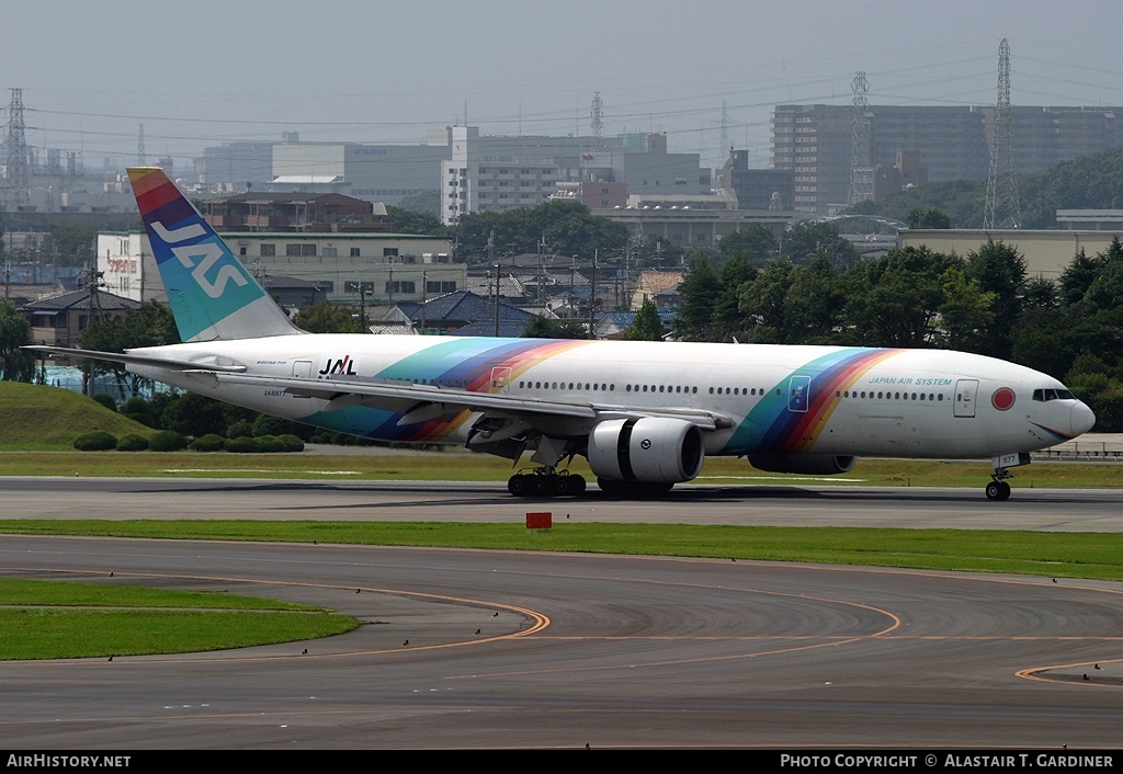 Aircraft Photo of JA8977 | Boeing 777-289 | Japan Air System - JAS | AirHistory.net #58708