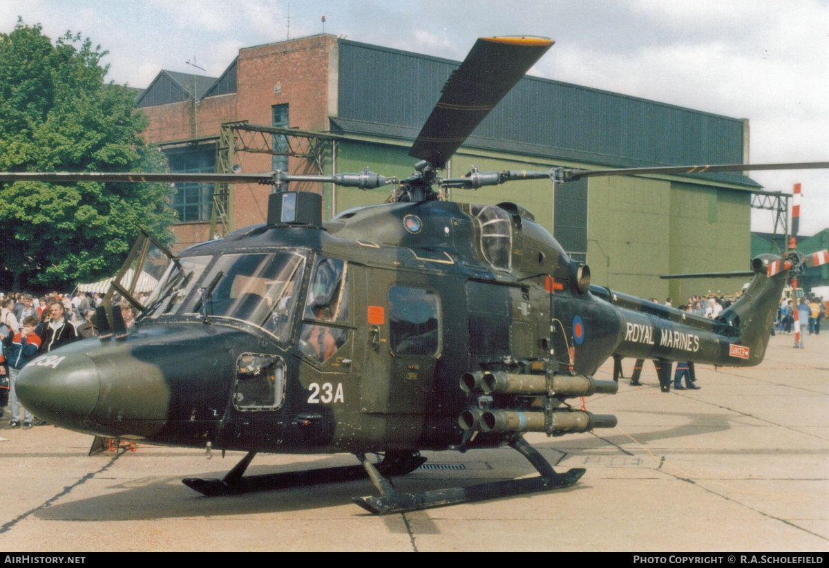 Aircraft Photo of XZ182 | Westland WG-13 Lynx AH1 | UK - Marines | AirHistory.net #58738