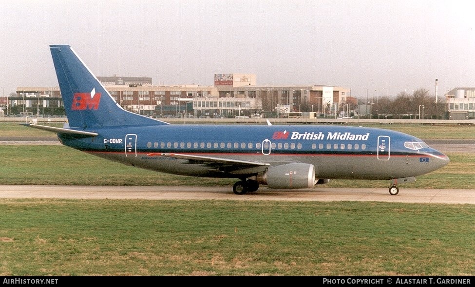 Aircraft Photo of G-OBMR | Boeing 737-5Y0 | British Midland Airways - BMA | AirHistory.net #58744