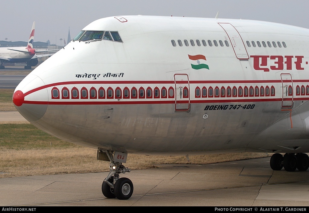 Aircraft Photo of VT-EVJ | Boeing 747-4B5 | Air India | AirHistory.net #58758