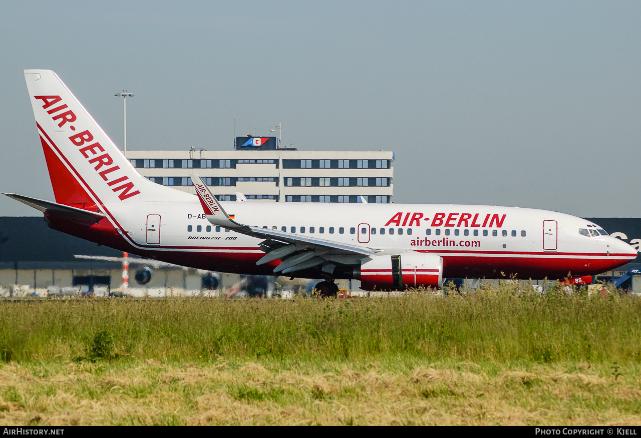Aircraft Photo of D-ABBS | Boeing 737-76N | Air Berlin | AirHistory.net #58764