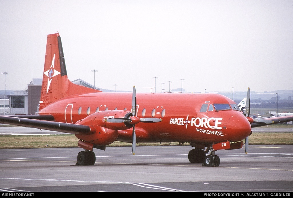 Aircraft Photo of G-OPFW | Hawker Siddeley HS-748 Srs2A/266 | Parcelforce | AirHistory.net #58768