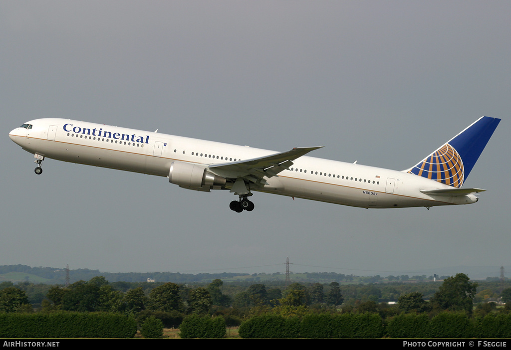 Aircraft Photo of N66057 | Boeing 767-424/ER | Continental Airlines | AirHistory.net #58780