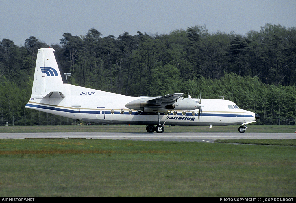 Aircraft Photo of D-ADEP | Fokker F27-600 Friendship | Ratioflug | AirHistory.net #58784