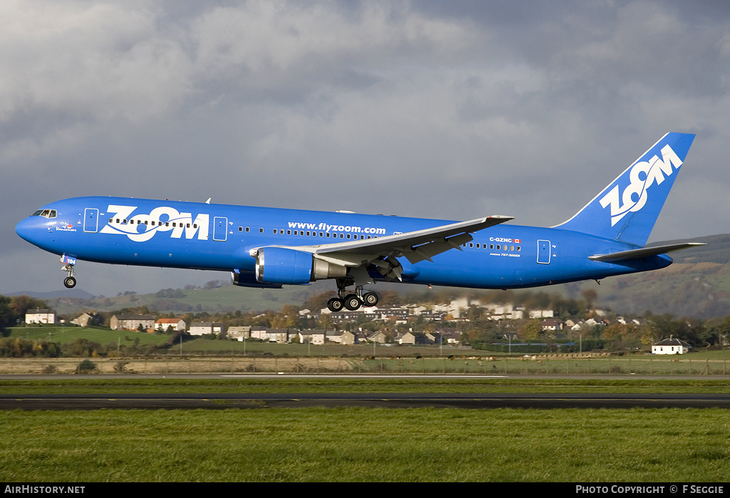 Aircraft Photo of C-GZNC | Boeing 767-306/ER | Zoom Airlines | AirHistory.net #58789