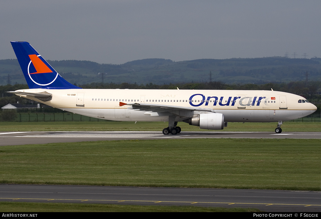 Aircraft Photo of TC-OAB | Airbus A300B4-605R | Onur Air | AirHistory.net #58805