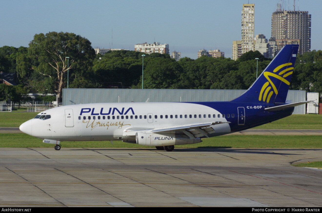 Aircraft Photo of CX-BOP | Boeing 737-2A3/Adv | PLUNA Líneas Aéreas Uruguayas | AirHistory.net #58819