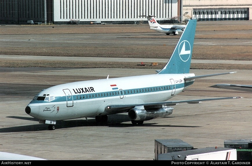 Aircraft Photo of LX-LGH | Boeing 737-2C9/Adv | Luxair | AirHistory.net #58831