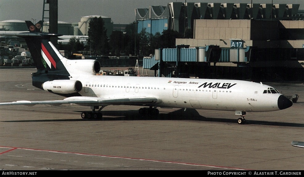 Aircraft Photo of HA-LCN | Tupolev Tu-154B-2 | Malév - Hungarian Airlines | AirHistory.net #58833