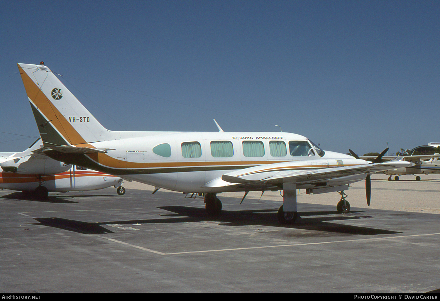 Aircraft Photo of VH-STO | Piper PA-31-350 Navajo Chieftain | St. John Ambulance | AirHistory.net #58858