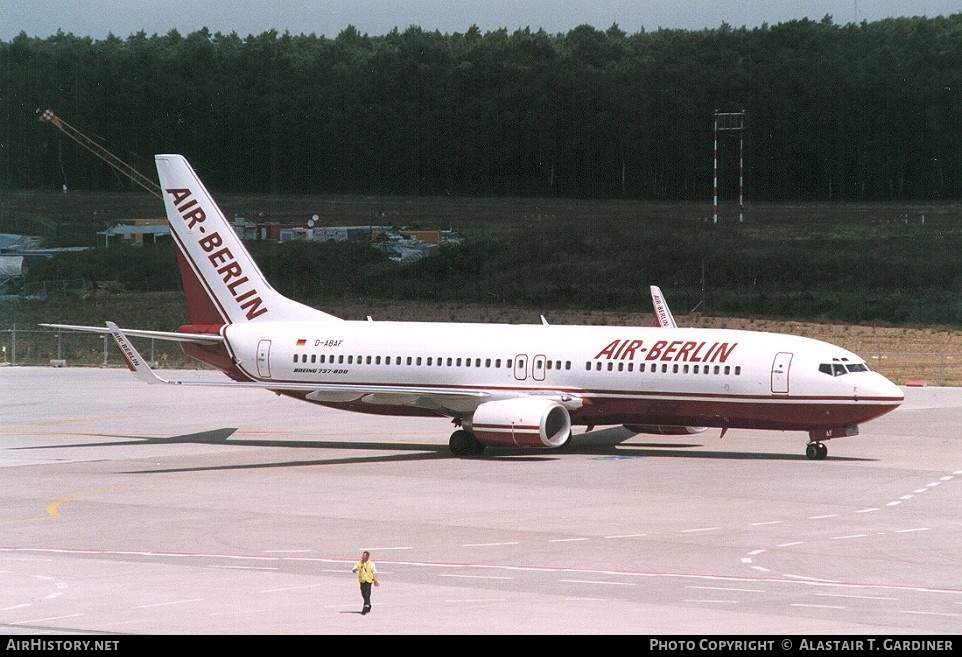 Aircraft Photo of D-ABAF | Boeing 737-86J | Air Berlin | AirHistory.net #58895