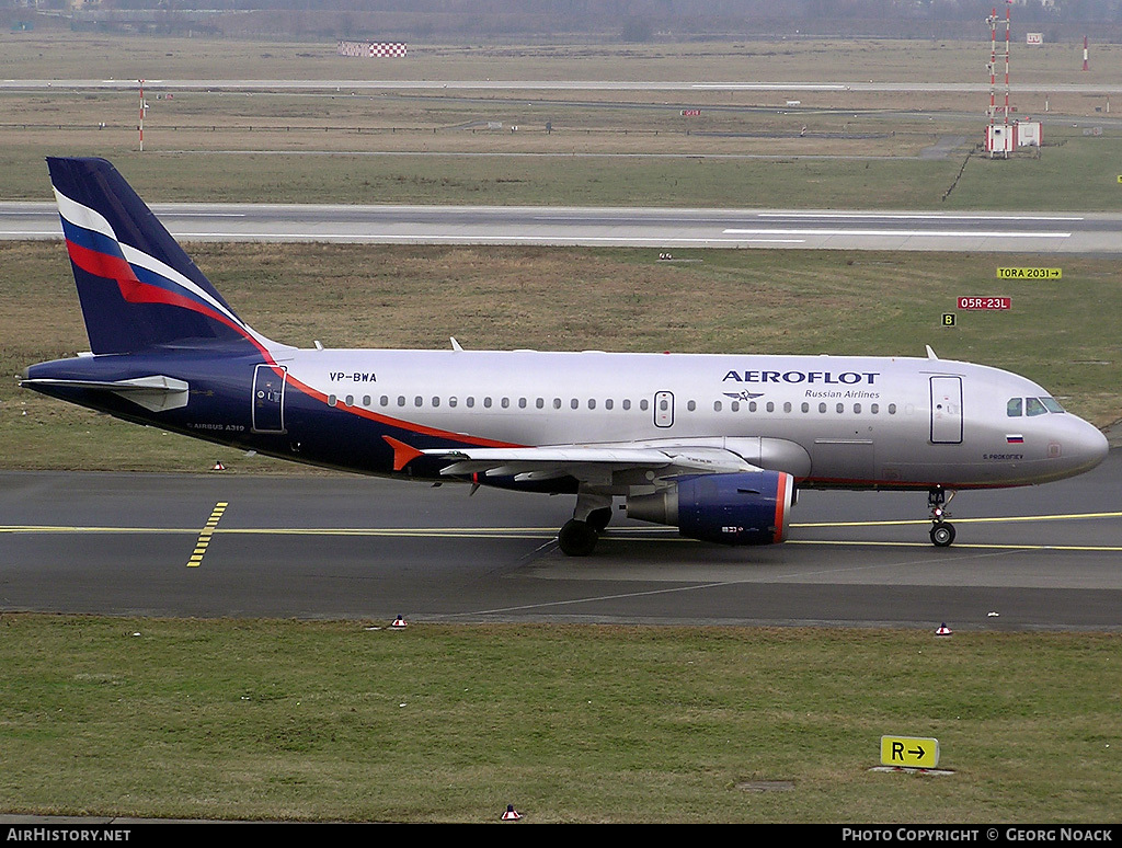 Aircraft Photo of VP-BWA | Airbus A319-111 | Aeroflot - Russian Airlines | AirHistory.net #58900