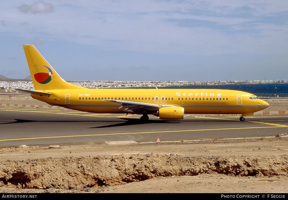 Aircraft Photo of OY-SEC | Boeing 737-8Q8 | Sterling European Airlines | AirHistory.net #58932