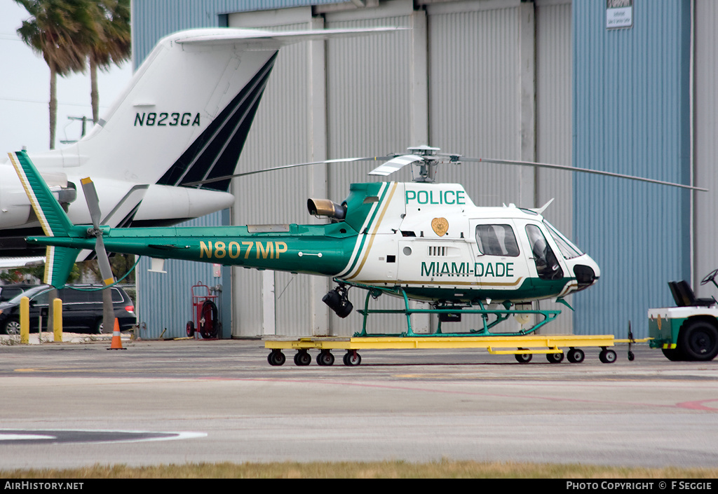 Aircraft Photo of N807MP | Eurocopter AS-350B-3 Ecureuil | Miami Dade Police Department | AirHistory.net #58947
