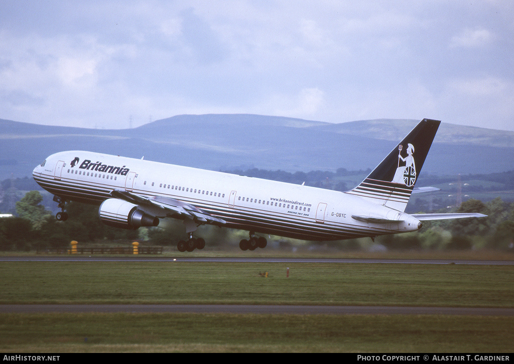 Aircraft Photo of G-OBYC | Boeing 767-304/ER | Britannia Airways | AirHistory.net #58978