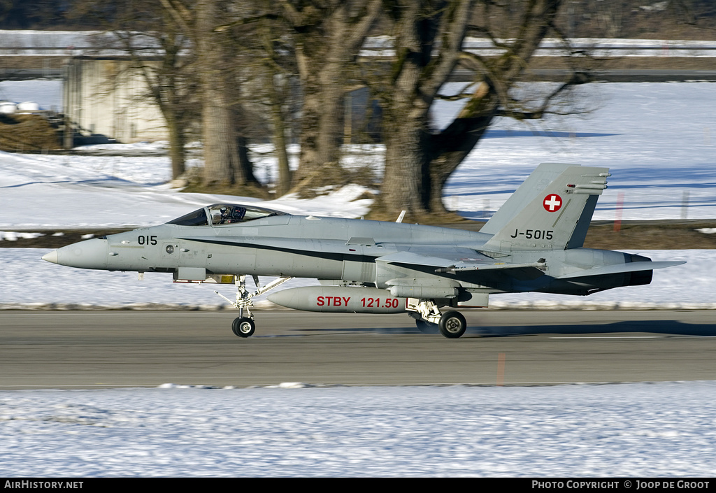Aircraft Photo of J-5015 | McDonnell Douglas F/A-18C Hornet | Switzerland - Air Force | AirHistory.net #58997