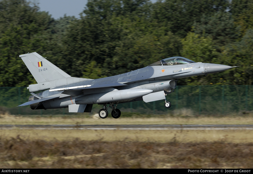 Aircraft Photo of FA-124 | General Dynamics F-16AM Fighting Falcon | Belgium - Air Force | AirHistory.net #59000