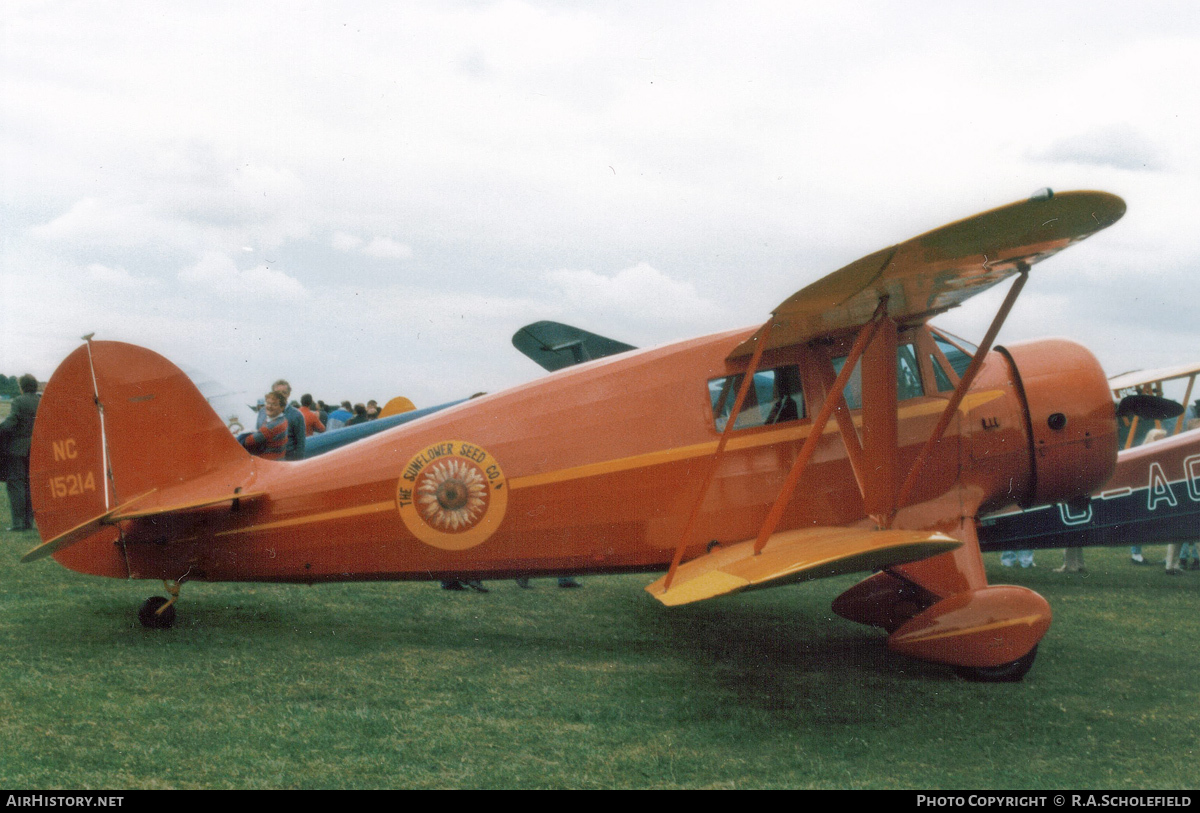 Aircraft Photo of N15214 / NC15214 | Waco UKC-S | The Sunflower Seed Co. | AirHistory.net #59035