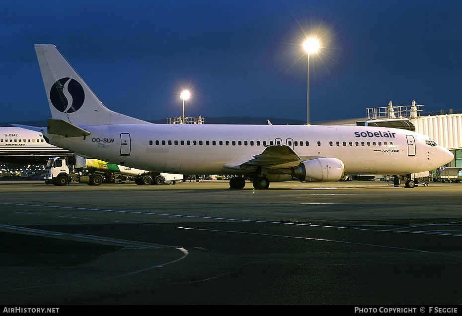 Aircraft Photo of OO-SLW | Boeing 737-448 | Sobelair | AirHistory.net #59042