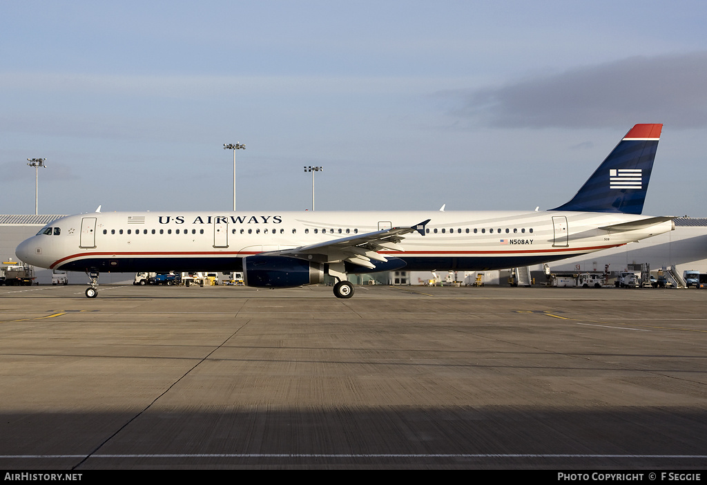 Aircraft Photo of N508AY | Airbus A321-231 | US Airways | AirHistory.net #59045