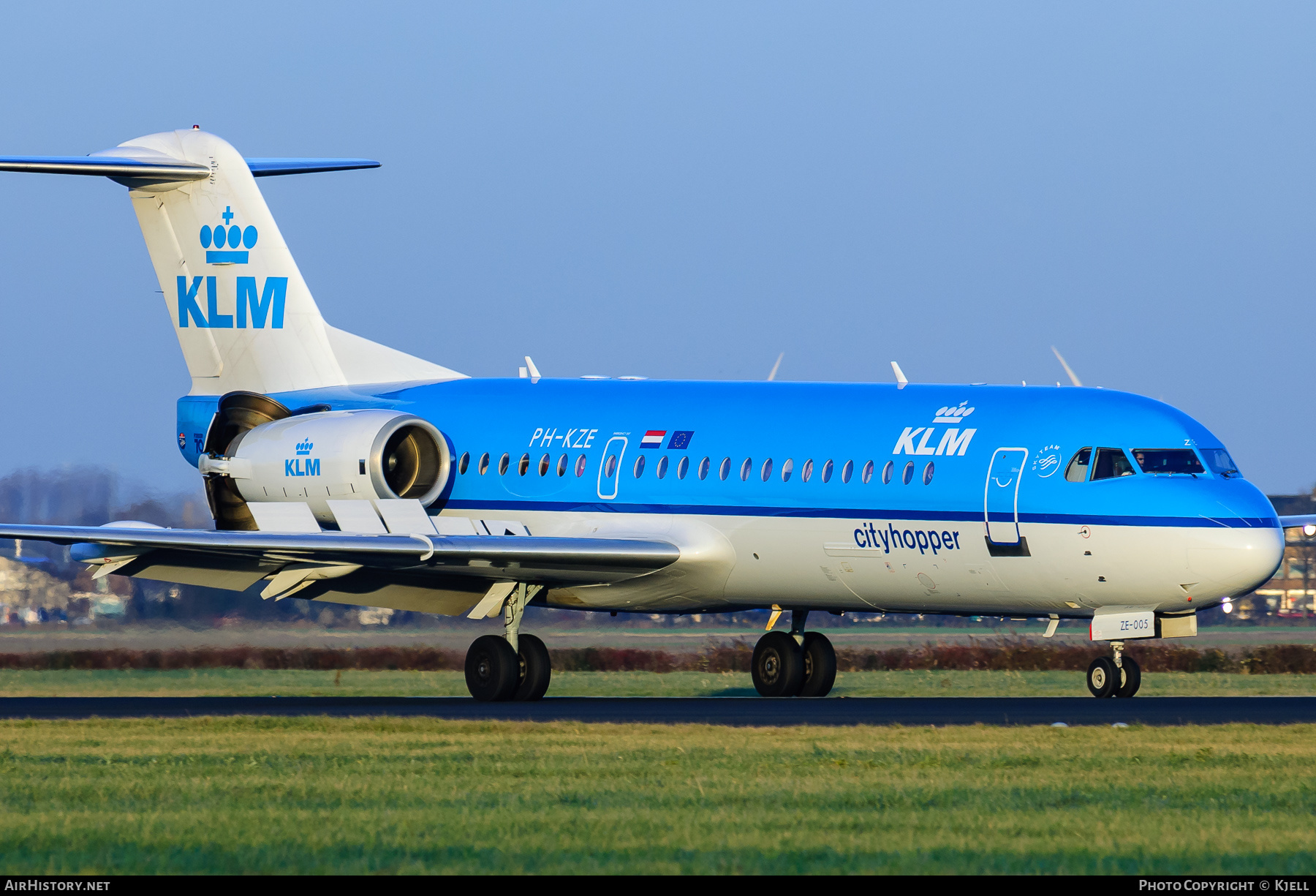 Aircraft Photo of PH-KZE | Fokker 70 (F28-0070) | KLM Cityhopper | AirHistory.net #59068