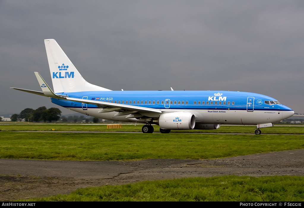 Aircraft Photo of PH-BGD | Boeing 737-7K2 | KLM - Royal Dutch Airlines | AirHistory.net #59104