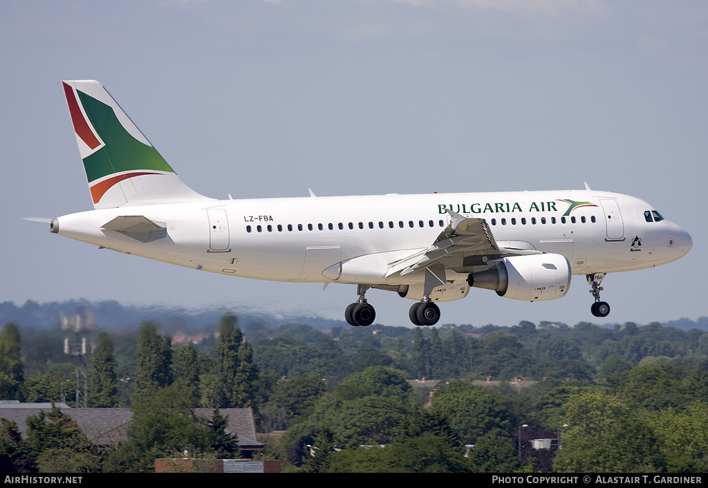 Aircraft Photo of LZ-FBA | Airbus A319-112 | Bulgaria Air | AirHistory.net #59114