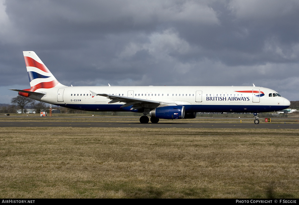 Aircraft Photo of G-EUXM | Airbus A321-231 | British Airways | AirHistory.net #59126