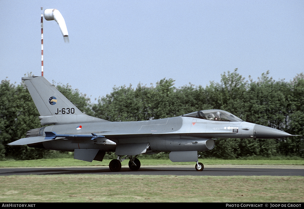 Aircraft Photo of J-630 | General Dynamics F-16A Fighting Falcon | Netherlands - Air Force | AirHistory.net #59188