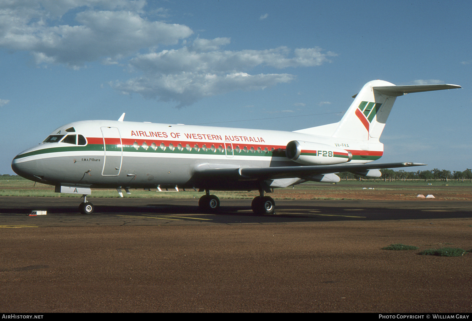 Aircraft Photo of VH-FKA | Fokker F28-1000 Fellowship | Airlines of Western Australia | AirHistory.net #59203