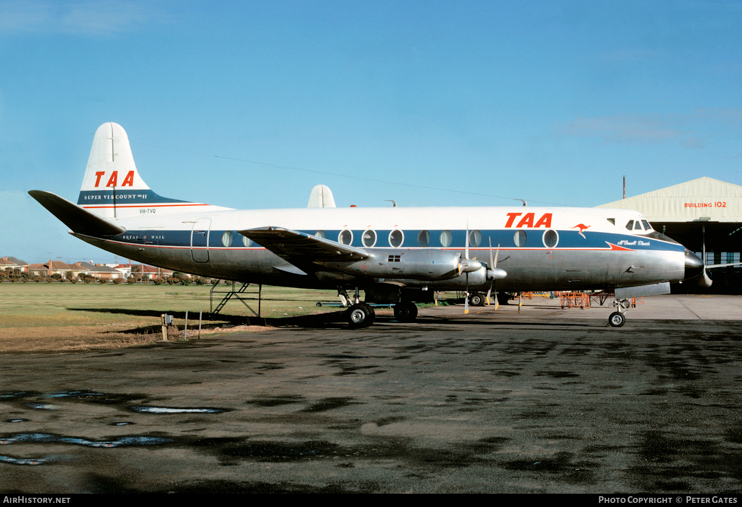 Aircraft Photo of VH-TVQ | Vickers 816 Viscount | Trans-Australia Airlines - TAA | AirHistory.net #59206