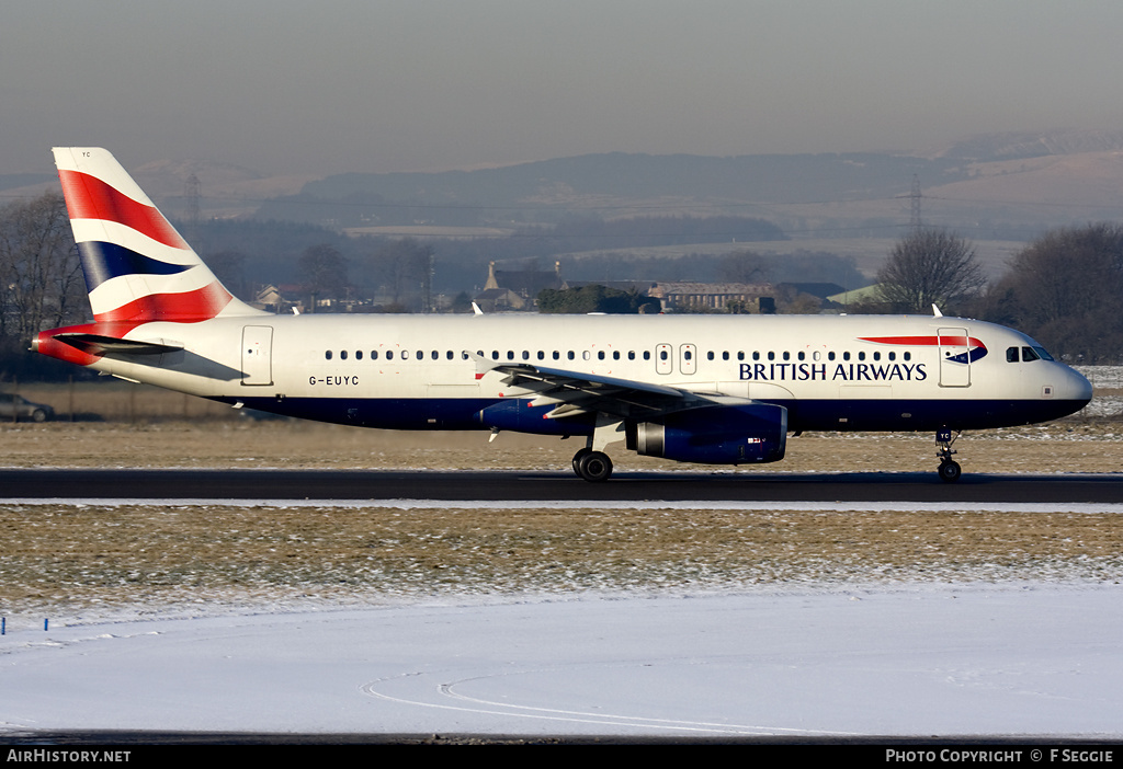Aircraft Photo of G-EUYC | Airbus A320-232 | British Airways | AirHistory.net #59253