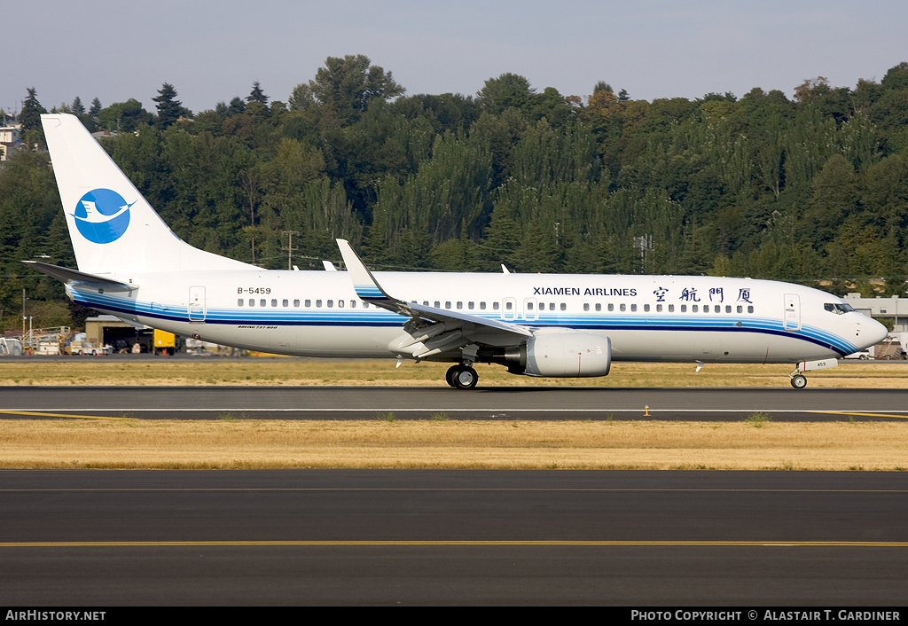 Aircraft Photo of B-5459 | Boeing 737-85C | Xiamen Airlines | AirHistory.net #59257
