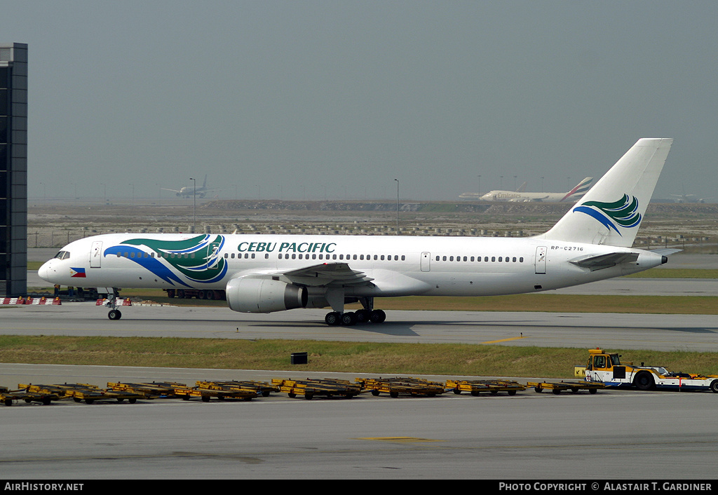 Aircraft Photo of RP-C2716 | Boeing 757-236 | Cebu Pacific Air | AirHistory.net #59261