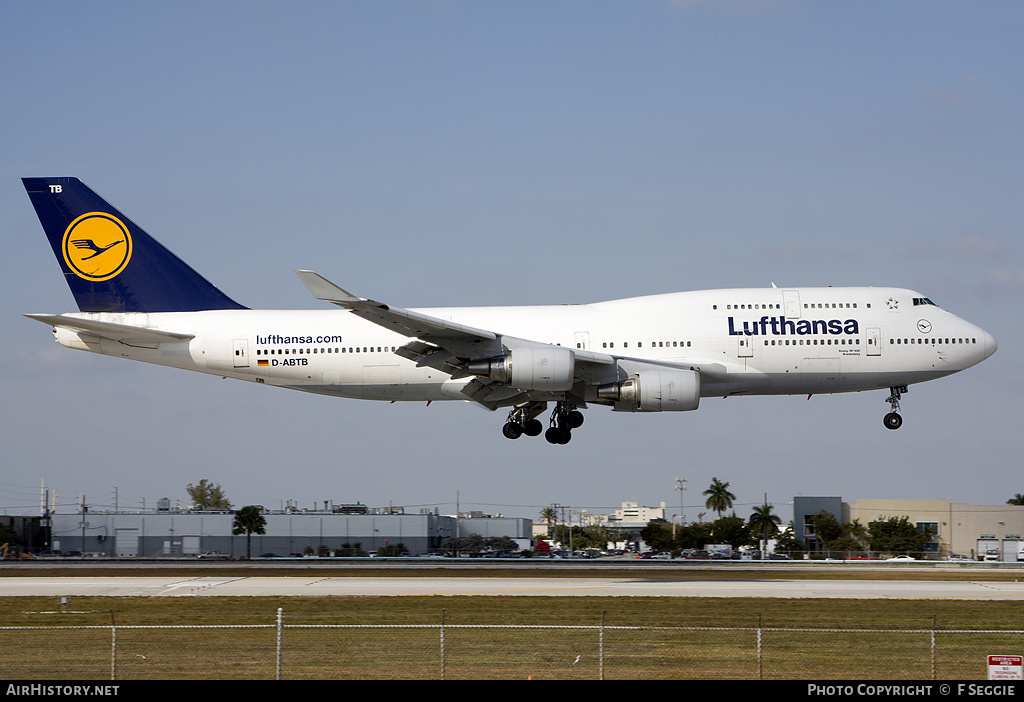 Aircraft Photo of D-ABTB | Boeing 747-430M | Lufthansa | AirHistory.net #59266