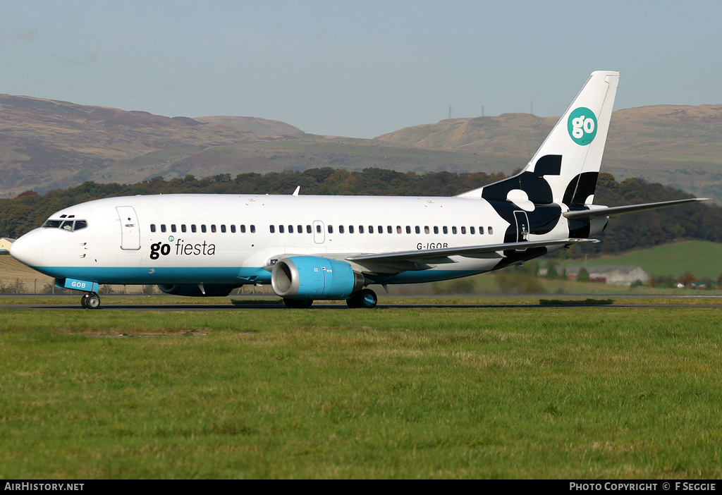 Aircraft Photo of G-IGOB | Boeing 737-36Q | Go Fly | AirHistory.net #59273