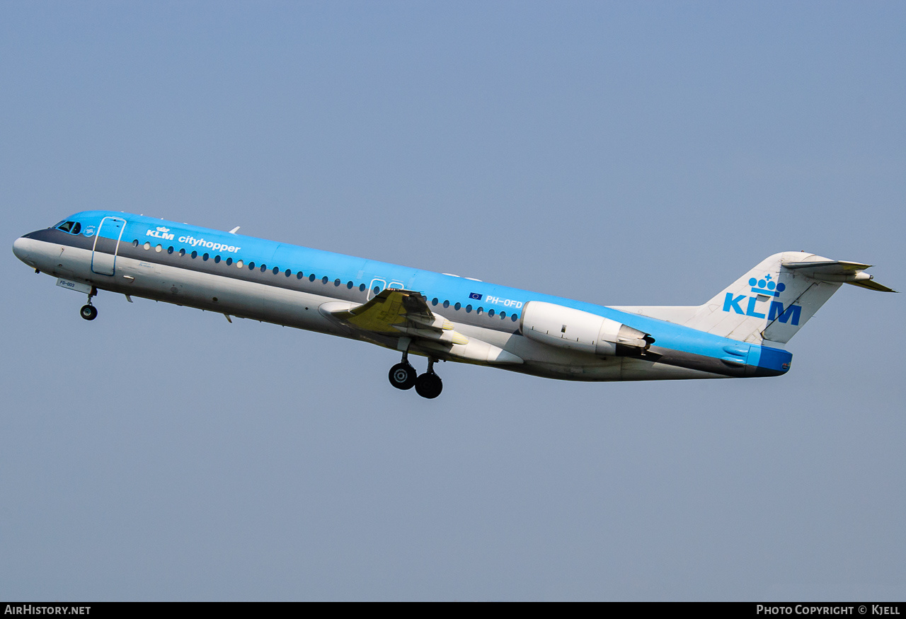 Aircraft Photo of PH-OFD | Fokker 100 (F28-0100) | KLM Cityhopper | AirHistory.net #59286