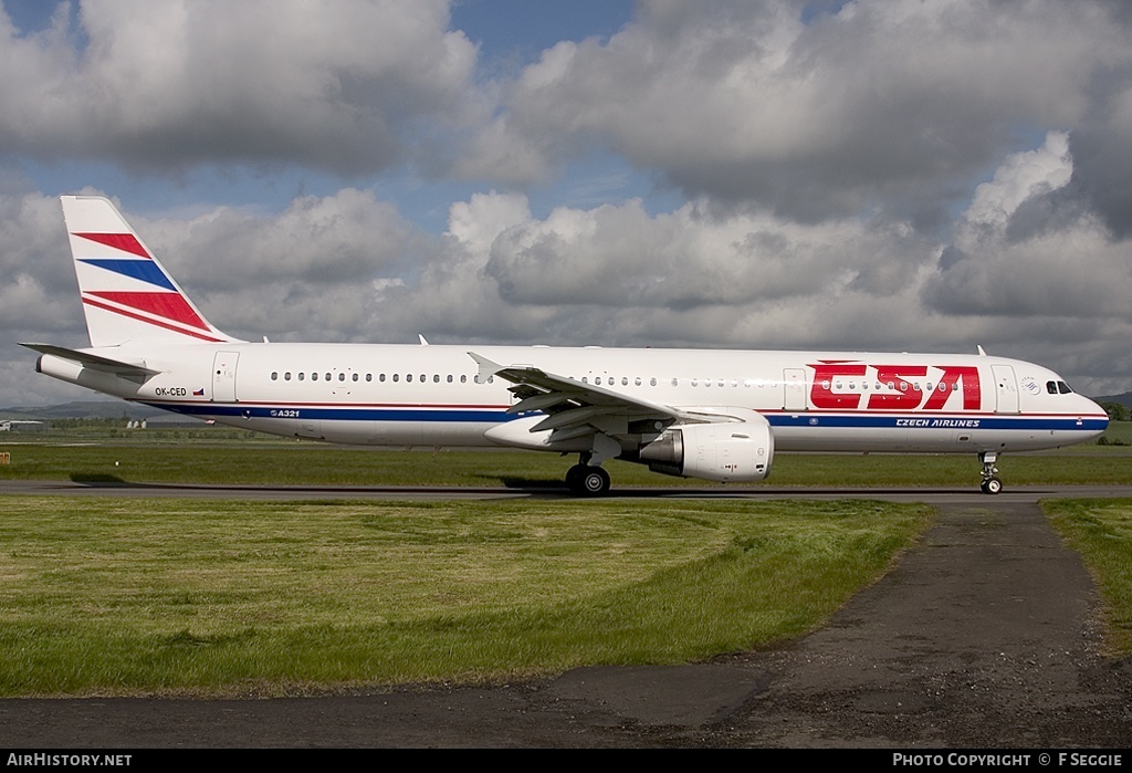 Aircraft Photo of OK-CED | Airbus A321-211 | ČSA - Czech Airlines | AirHistory.net #59290