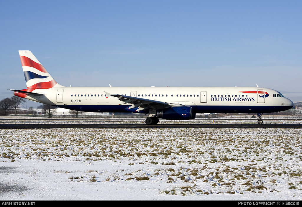 Aircraft Photo of G-EUXI | Airbus A321-231 | British Airways | AirHistory.net #59325