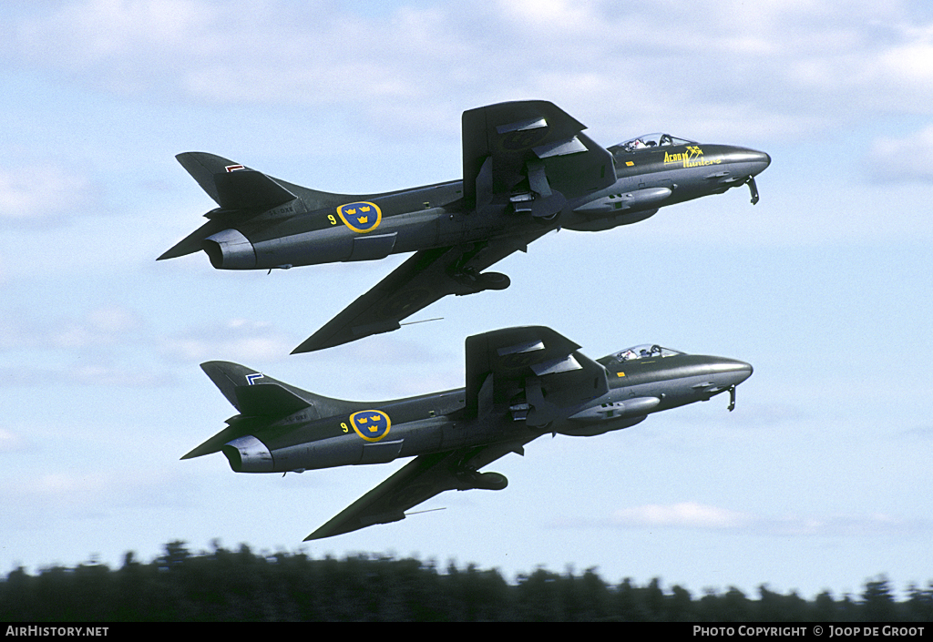 Aircraft Photo of SE-DXE | Hawker Hunter F58 | Sweden - Air Force | AirHistory.net #59332